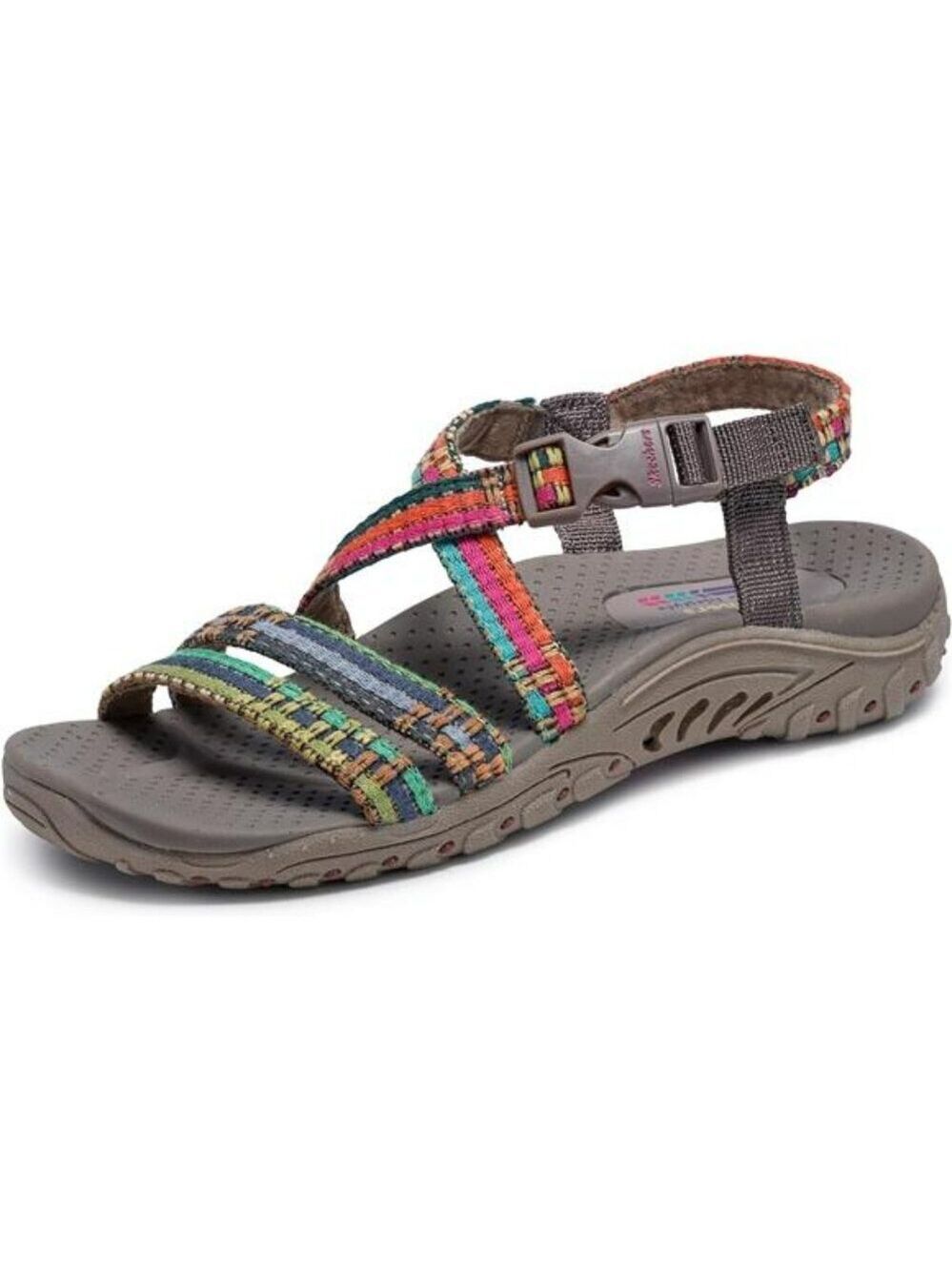 Skechers Reggae Sew Me Sandals Womens Boho Comfort Adjustable Strap Shoes